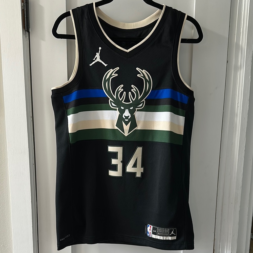 NBA Black and Green Basketball Jersey with Iconic Design